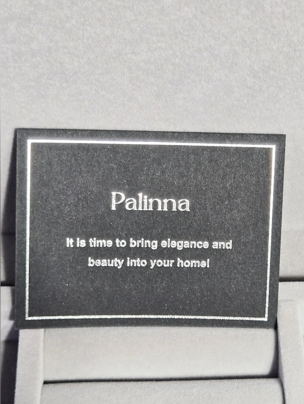 Palinna Dandelion Glass Jewelry Box Black Silver Velvet Organizer New In Box